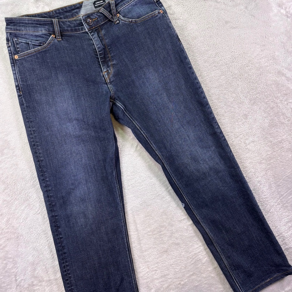 Volcom Men's Kinkade Regular Straight Leg Jeans Dark Wash Blue Size 31x28‎
